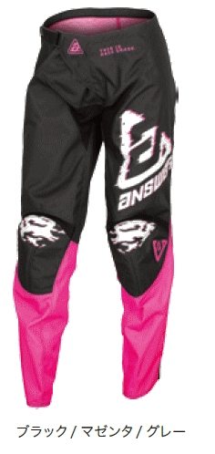 パンツ WMN アンサー/24 SYNCRON MELTDOWN BK/マゼンタ/GRY 32 ※