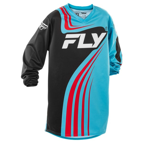 ジャージ KIDS FLY F-16 CYAN/BK/RD S ※