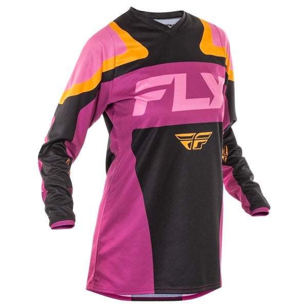 ジャージ WMN FLY F-16 BK/モーブ/YL S ※