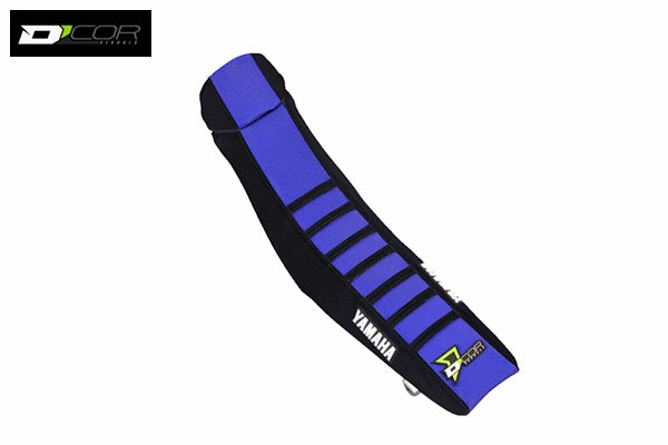 シートカバー DCOR BKリブ YZF250'14~18, YZF450'14~17 BK/BU