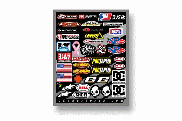 デカール DCOR ステッカーキット 4mm HELMET LOGOS