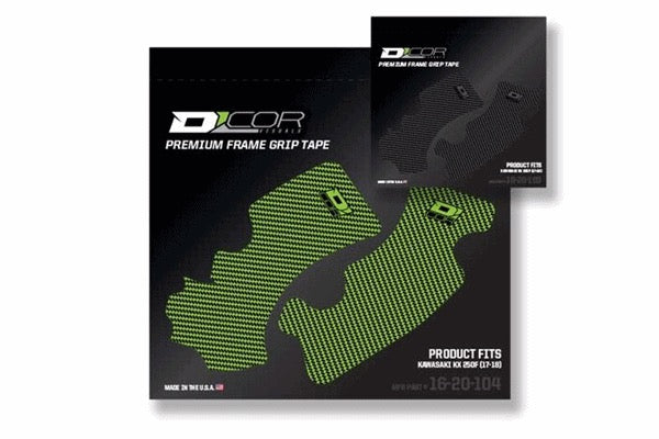デカール DCOR フレームGRIPTAPE KXF250'17~20 GRN