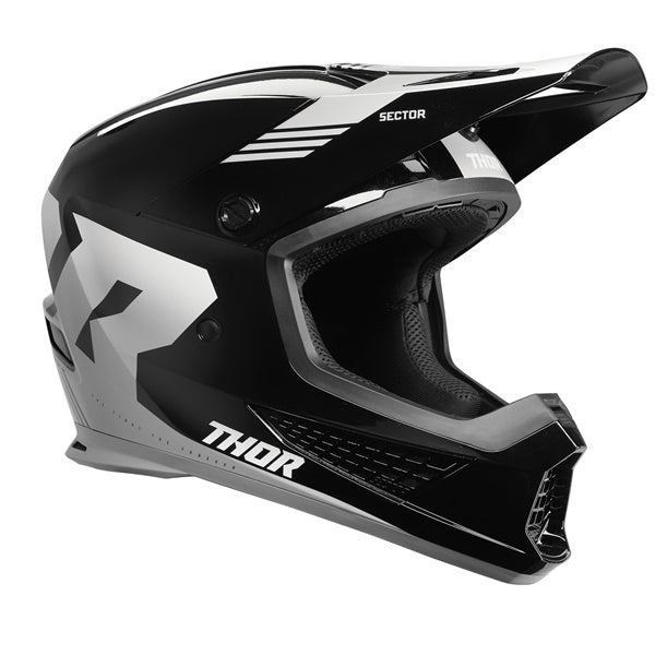 ヘルメット THOR/24 SECTOR2 CARVE BK/WH M