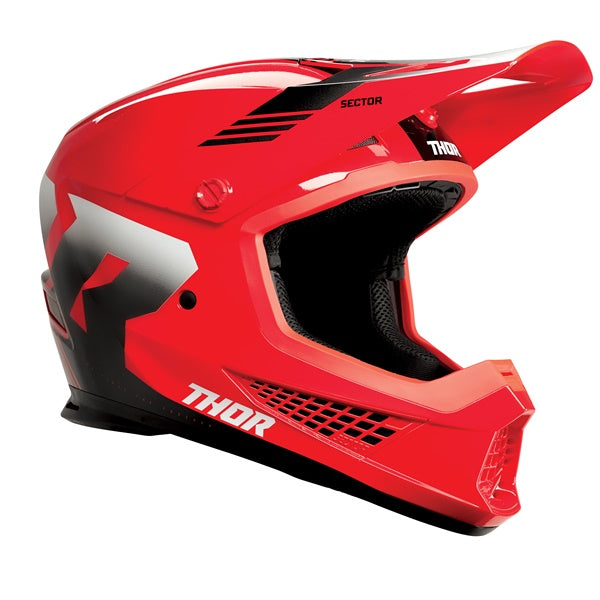 ヘルメット THOR/24 SECTOR2 CARVE RD/WH XL