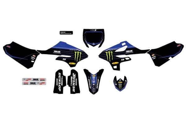 デカール DCOR 23C-KIT STAR YAM YZ85 22~24 BG:BK