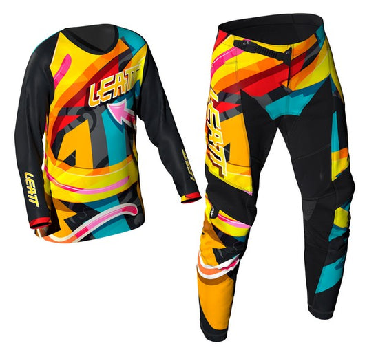 RIDE KIT KIDS LEATT 3.5 Carnival M(130/140cm） ※