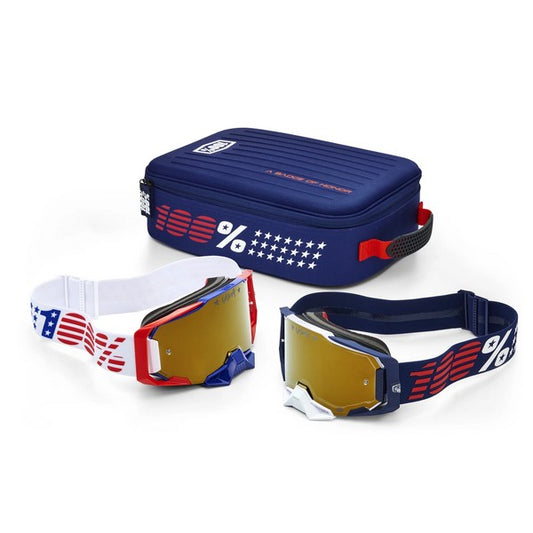 ｺﾞｰｸﾞﾙ 100% ARMEGA Patriot ProPack WH/NAVY