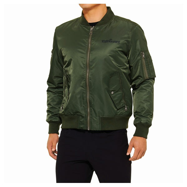J/K ZIP 100%/22fa BOMBER ARMY GRN S [100-03]