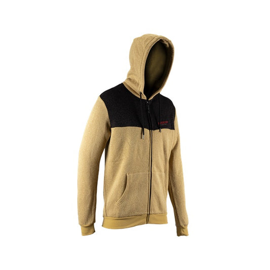 ﾊﾟｰｶｰZIP LEATT TECH ﾌﾞﾗｽ BRW L [LE-04]
