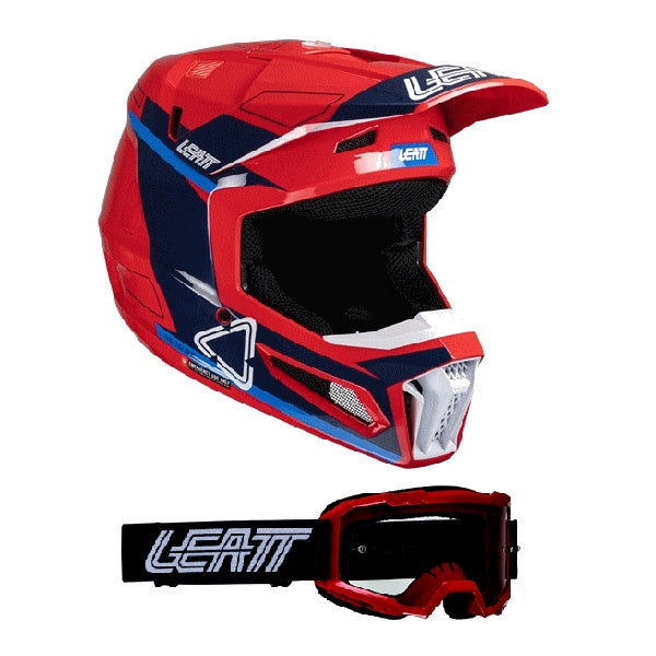 ﾍﾙﾒｯﾄｷｯﾄ KIDS LEATT MOTO 3.5Royal M